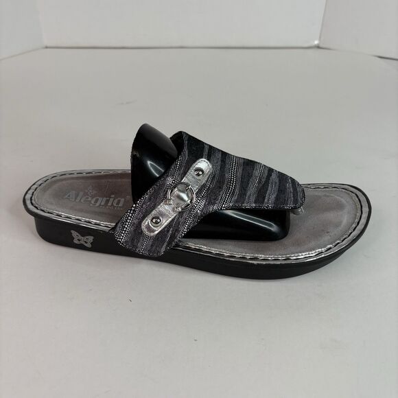 Alegria Shoes - ALEGRIA Vanessa Gray / Silver Metallic EU 42 (US 10) Womens Sandals VAN-496